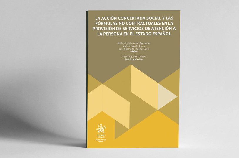 Portada del libro “La acción concertada social y las fórmulas no contractuales”